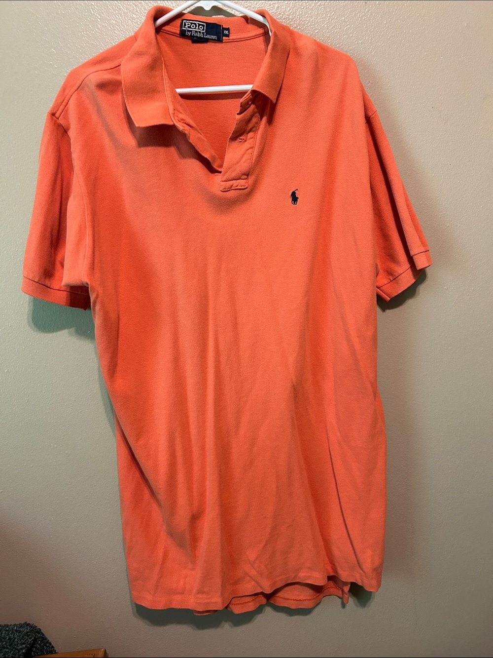 Polo by Ralph Lauren Orange Short-Sleeve Polo with Navy Pony